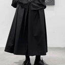 袴パンツ 秋 ビッグシルエット スカーチョ カジュアル フレアパンツ ワイドパンツ ハカマパンツ メンズ モード系 おしゃれ 春 スカート風 大きいサイズ ゆったり ガウチョパンツ 夏 九分丈 黒