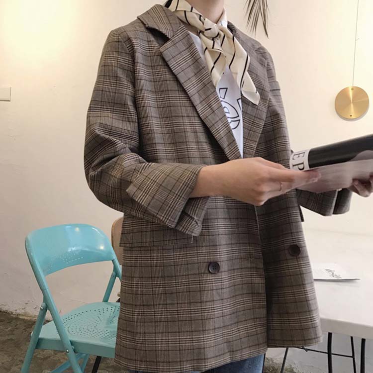 羽織 チェック柄 ジャケット 通勤 レディースジャケット ジャケット カジュアルジャケット 長袖 事務所 上着 オフィス テーラードジャケット 通学 オフィスジャケット スーツ レディース