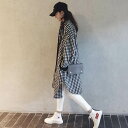 シャツ 長袖 カジュアル かっこいい 前開き ワンピース 綿 お洒落 上品 きれいめ ロング ブラウス こなれ感 大人カジュアル 袖あり 大人女子 ラフ 襟付き おしゃれ 定番 大人 チェック ワイド トップス シンプル 羽織り コットン ロング丈 ストレート ポリウレタン