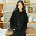 フリー デイリー 韓国ファッション トレーナー 普段着 長袖 大人かっこいい カジュアル グレー 大きめ プルオーバー スポーツ ブラック トップス パーカー オーバー 可愛い ゆったり リラクシー スウェット
