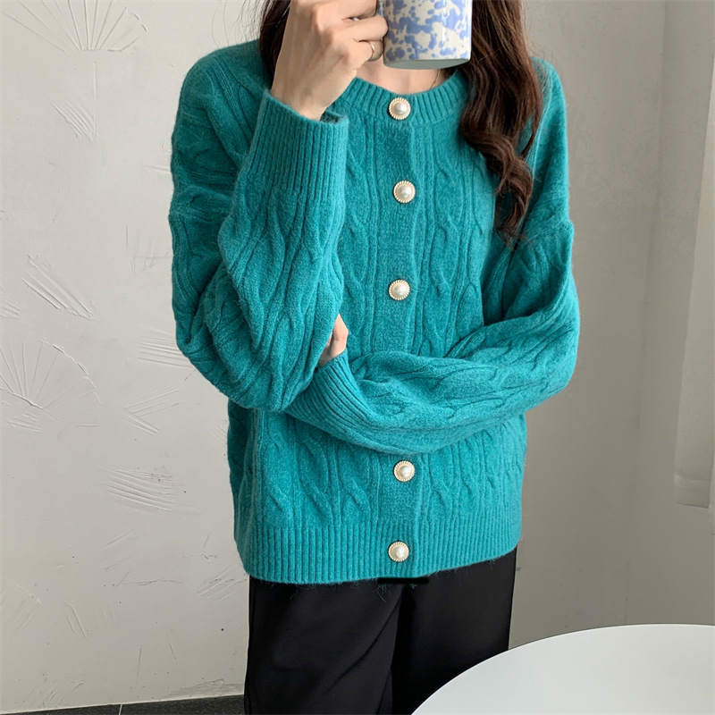 可愛い ブルー 羽織 オレンジ 大人女子 ニット カジュアル 上品 フェミニン 韓国ファッション トップス カーディガン グリーン ホワイト フリー パープル レッド カットソー ピンク アウター 長袖 イエロー