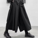 衣装 無地 フレアパンツ レディース ハカマパンツ 男女兼用 ヴィジュアル系 袴パンツ 大きいサイズ きれいめ メンズ ダンス ゆったり モード系 ワイドパンツ サルエルパンツ スカーチョ 9分丈 個性派 スカート風 ゴシック 袴(4)