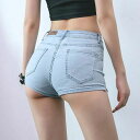 レディース ホットパンツ 美脚 黒 デニム 美尻 大きいサイズ パンツ ダンス衣装 ショートパンツ セクシー ファッション ハイウエスト シンプル ボトムス 韓国