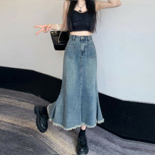 マーメイドスカート きれいめ スカート レディース ロング おしゃれ デニム かわいい ボトムス フレア ミモレ丈 デニムスカート 無地 フレアスカート マキシスカート 大きいサイズ 体型カバー ロングスカート マーメイドスカート きれいめ スカート レディース ロング おしゃれ デニム かわいい ボトムス フレア ミモレ丈 デニムスカート 無地 フレアスカート マキシスカート 大きいサイズ 体型カバー ロングスカート
