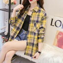 長袖シャツ チェックシャツ レディース チェック柄 シャツ ブラウス 長袖 ネルシャツ トップス カジュアル 薄手 シンプル 春 夏 秋 新作