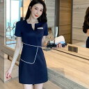 エステ ユニフォーム 無地 サロン通勤 半袖 女性 おしゃれ ネイル 美容 ホテル ワンピース 制服 大きいサイズ マッサージ エステ 美容 制服 サロンウェア...