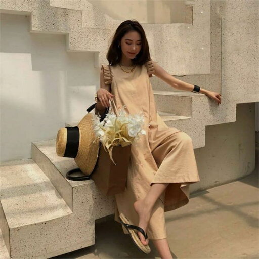 S サロペット きれいめ フレンチスリーブノースリーブ レディース 海外 ワンピース 服 つなぎ 体型カバー ロング丈 かわいい カジュアル 夏 2XL ワイドパンツ パンツ 黒 L フリル ぽっちゃり オールインワン 春 M ベージュ 着痩せ 旅行 大きいサイズ おしゃれ XL S サロペット きれいめ フレンチスリーブノースリーブ レディース 海外 ワンピース 服 つなぎ 体型カバー ロング丈 かわいい カジュアル 夏 2XL ワイドパンツ パンツ 黒 L フリル ぽっちゃり オールインワン 春 M ベージュ 着痩せ 旅行 大きいサイズ おしゃれ XL