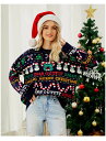 クリスマスセーター S プルオーバー M ニットセーター XL ゆったり 柄 セーター ニット クルーネック クリスマス Xmas トップス Christmas レディース 長袖 サンタ服 おしゃれ 体型カバー 雪だるま 秋冬 可愛い クリスマスツリー L カジュアル