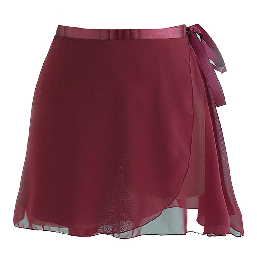 楽天市場】バレエ スカート（カラーワインレッド）（スポーツ