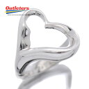 【動画有 7号】ティファニー Tiffany&co リング 指輪 オープンハート シルバー Ag925 【中古】