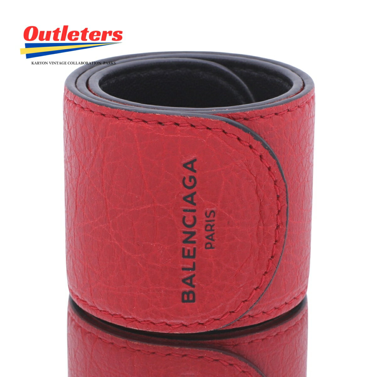 【動画有】バレンシアガ BALENCIAGA サイクル ブレスレット レッド×ブラック レディース 女性 メンズ 男性 【中古】