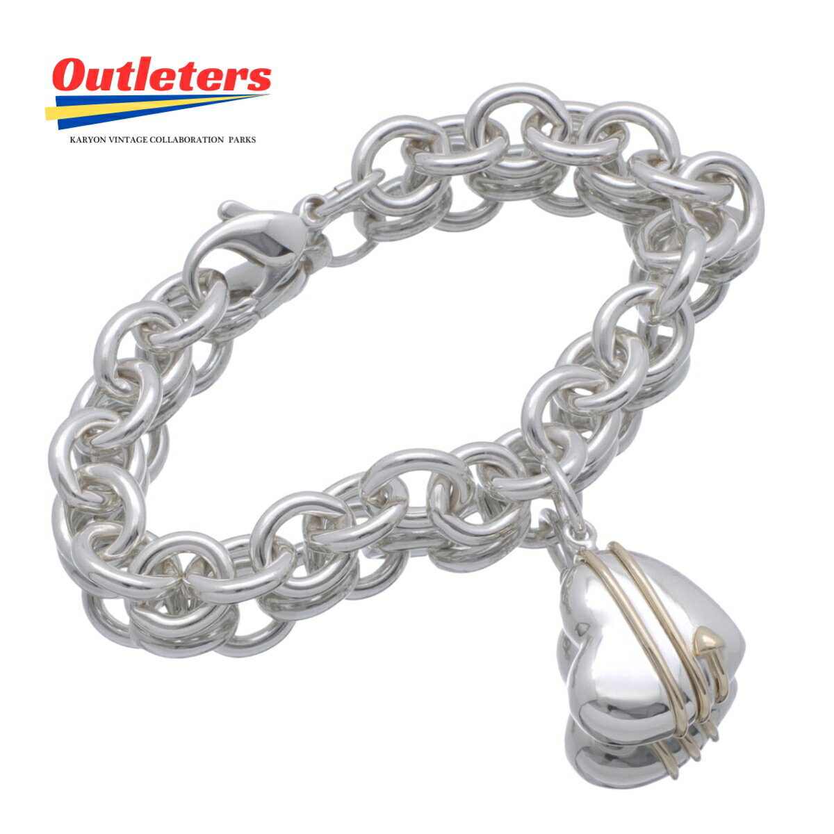 ưͭۥƥեˡ Tiffany&co ֥쥹å ϡȡ Ag925K18YG С  ǥ    ...