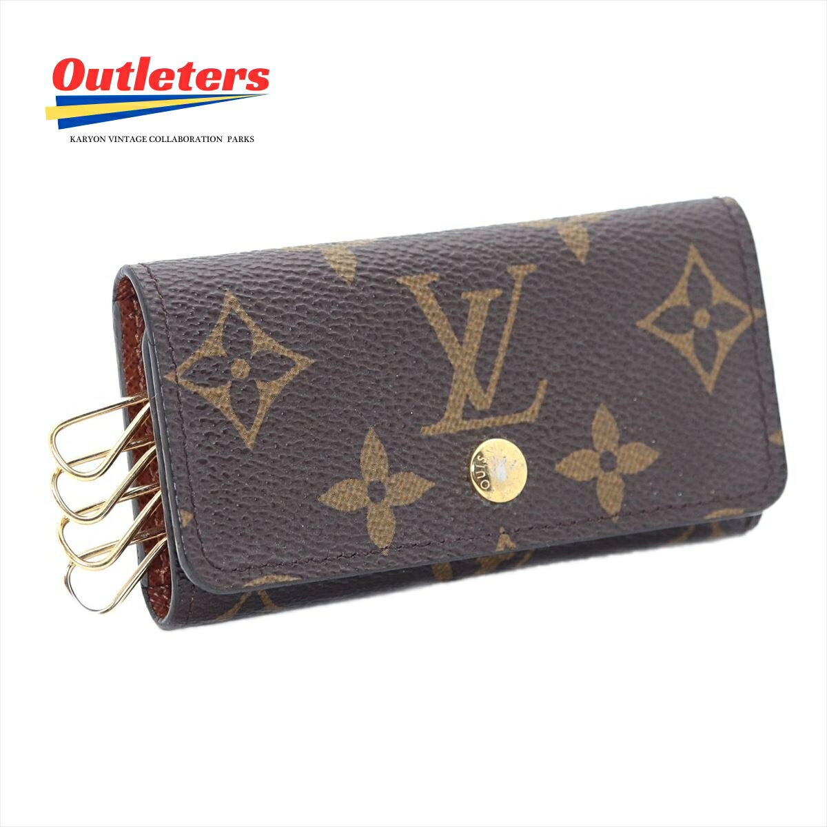 ルイヴィトン/Louis Vuitton キーケース モノグラム ミュルティクレ4 4連キーケース M62631 レディース ギフトラッピング メーカーラッピング369