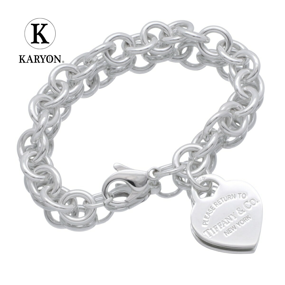 【ギフト品質】ティファニー Tiffany&Co ブレスレット リターン トゥ ティファニー ハート タグ ミディアム シルバー Ag925 ボリュームチェーン...