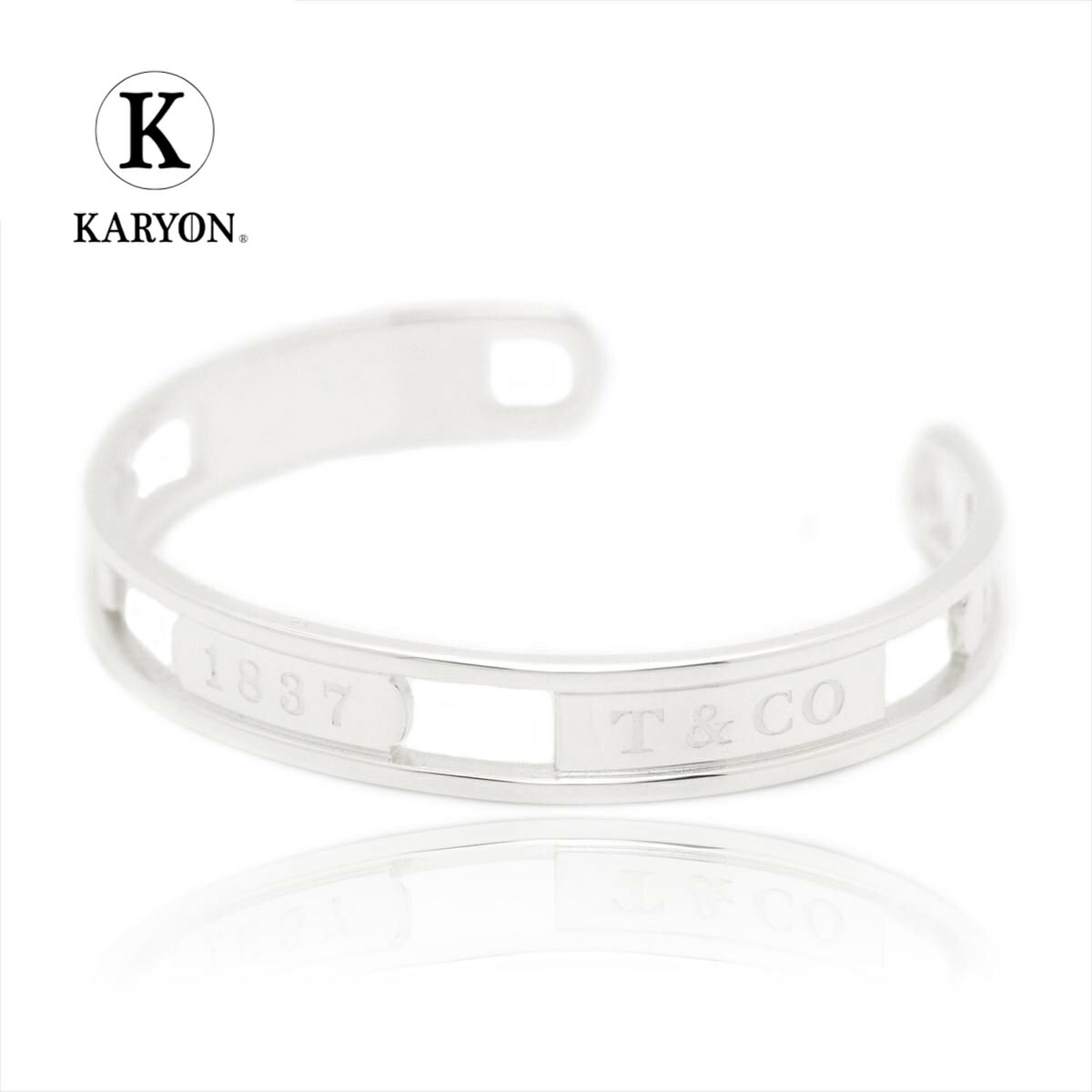 【ギフト品質】ティファニー Tiffany&co バングル ブレスレット 1837 ナロー オープンバングル シルバー Ag925 レディース 女性 彼女 妻 ...