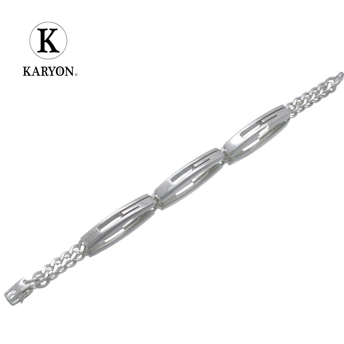 【ギフト品質】グッチ GUCCI ブレスレット カットアウトG 3連 シルバー Ag925 レディース 女性 彼女 妻 メンズ 男性 彼氏 誕生日 記念日 プレ...