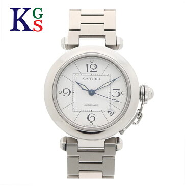【ギフト品質】カルティエ/Cartier ボーイズ 腕時計 パシャC シルバー×ホワイト文字盤 ステンレススチール スモールデイト 自動巻き W31074M7