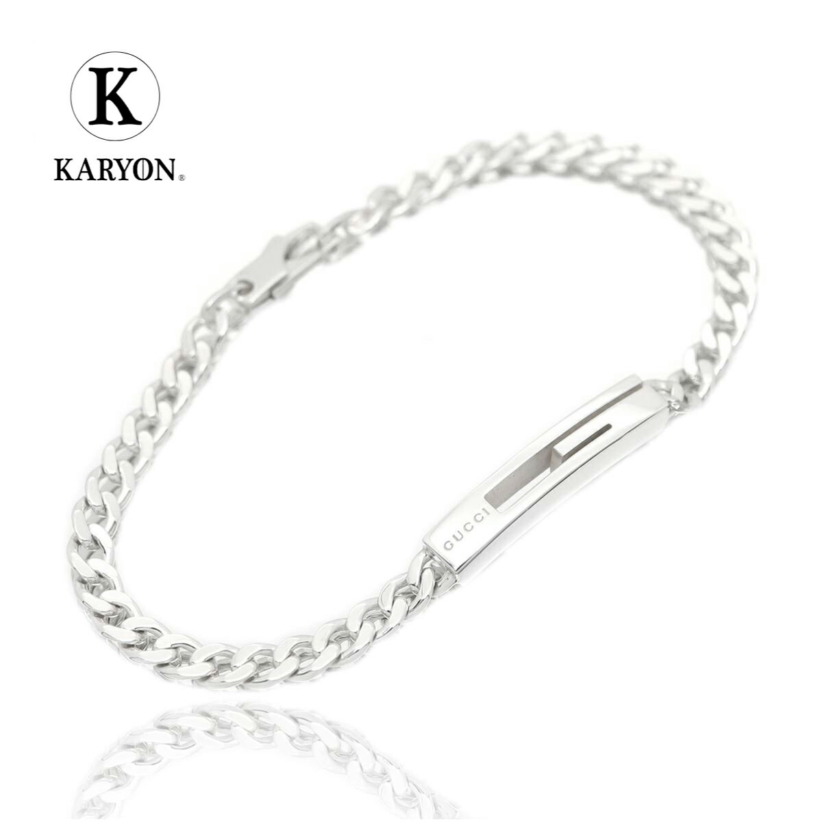 【ギフト品質】グッチ GUCCI ブレスレット カットアウトG 喜平チェーン シルバー Ag925 223738 J8400 8106 レディース 女性 彼女 ...