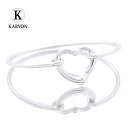 【ギフト品質】ティファニー Tiffany&co オープンハート バングル シルバー Ag925 ダイヤモンド エルサペレッティ レディース 女性 彼女 妻 誕...