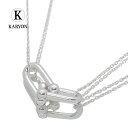 【ギフト品質】ティファニー Tiffany&co ハードウェア ラージ ダブル リンク ペンダント ネックレス 63104337 シルバー Ag925 レディー...