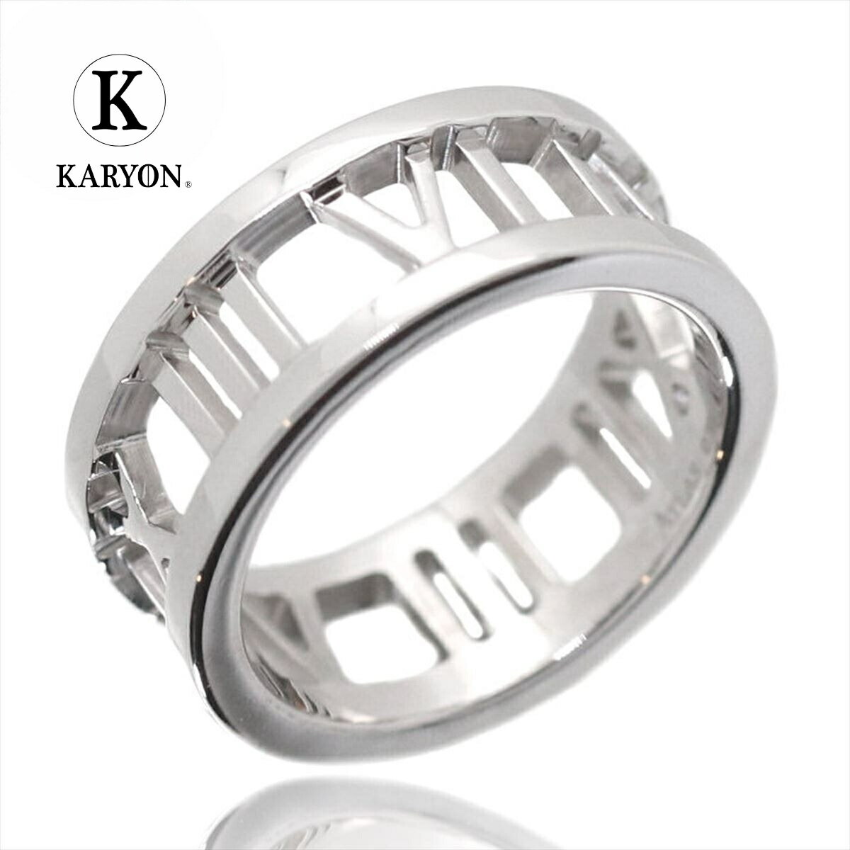 【ギフト品質】ティファニー Tiffany&Co リング 指輪 アトラス ホワイトゴールド 18金 K18WG レディース 女性 彼女 妻 メンズ 男性 彼氏 ...