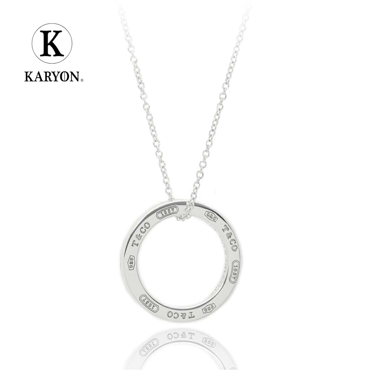 【ギフト品質】ティファニー Tiffany&Co ネックレス 1837 サークル ペンダント ミディアム シルバー Ag925 シンプル レディース 女性 彼女...