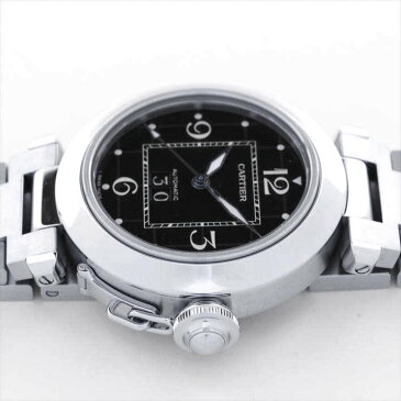 【ギフト品質】カルティエ/Cartier レディース メンズ 腕時計 パシャC ビッグデイト ブラック文字盤 自動巻き W31053M7