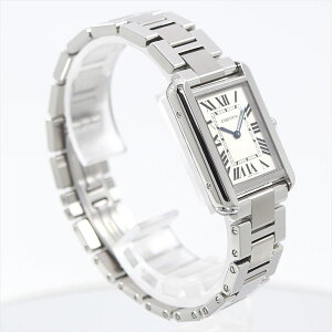【ギフト品質】カルティエ/Cartier レディース 腕時計 タンクソロSM シルバー ステンレススチール ホワイト文字盤 クオーツ 電池式 W5200013