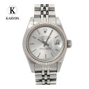【ギフト品質】ロレックス ROLEX レディース 女性 彼女 妻 腕時計 デイトジャスト シルバー文字盤 ホワイトゴールド シルバー 18金 K18WG ステン...