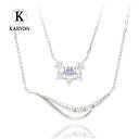 【ギフト品質】4℃ ヨンドシー ネックレス ジルコニア タンザナイト シルバー silver 2本セット レディース 女性 彼女 妻 誕生日 記念日 プレゼント...