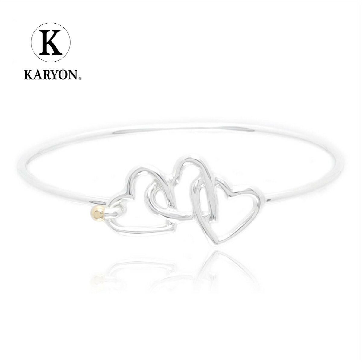 【ギフト品質】ティファニー Tiffany&Co バングル ブレスレット 3連 トリプル ハート シルバー Ag925 レディース 女性 彼女 妻 誕生日 記念...