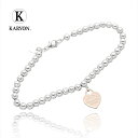 【ギフト品質】ティファニー Tiffany&co ブレスレット リターントゥ ミニ ハート タグ ビーズ ルベドメタル シルバー Ag925 レディース 女性 ...