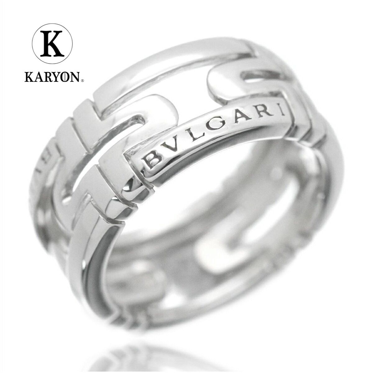 【動画/ギフト品質】ブルガリ BVLGARI リング 指輪 パレンテシ ホワイトゴールド K18WG レディース 女性 彼女 妻 メンズ 男性 彼氏 ジュエリー 誕生日 記念日 プレゼント 20代 30代 40代 50代【中古】