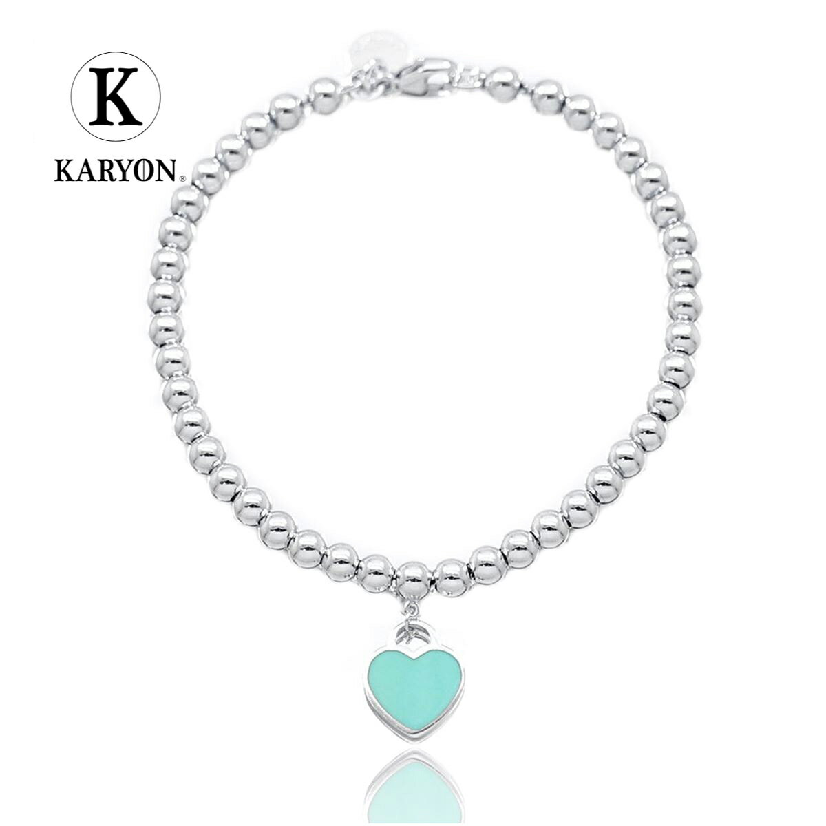 【ギフト品質】ティファニー Tiffany&Co ブレスレット リターン トゥ ティファニー ティファニーブルー ミニ ハート ビーズ ブレスレット シルバー ...