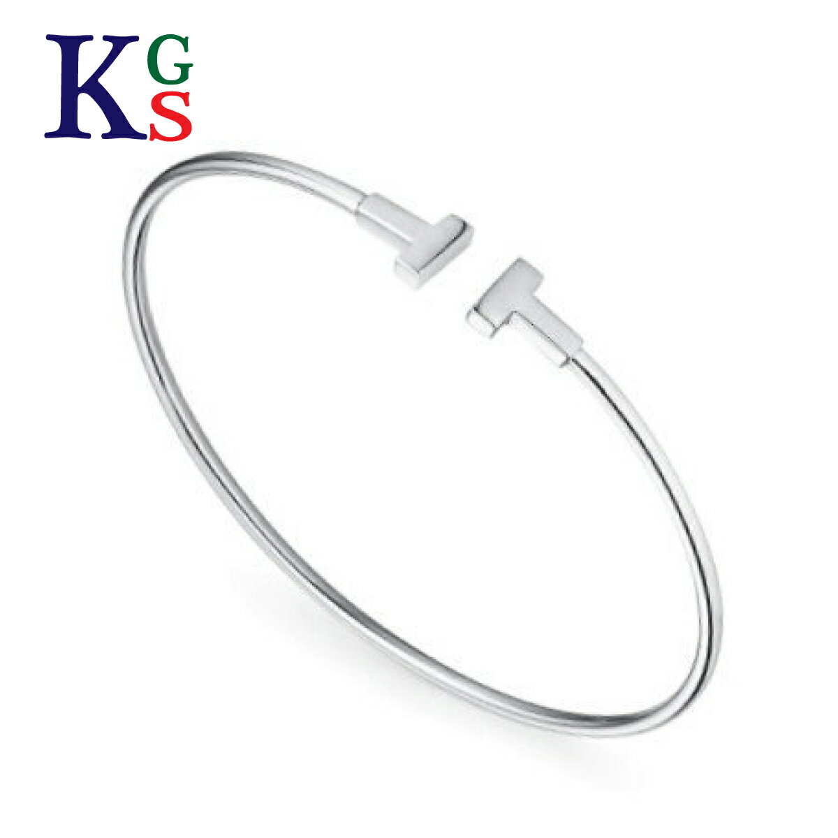 【ギフト品質】ティファニー Tiffany&Co. バングル ティーワイヤー ティファニー T ブレスレット レディース 女性 彼女 妻 ホワイトゴールド 18...