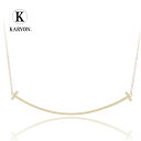 【ギフト品質】ティファニー Tiffany&Co ネックレス ティースマイル ティファニー T スマイル ペンダント ラージ イエローゴールド 18金 K18Y...