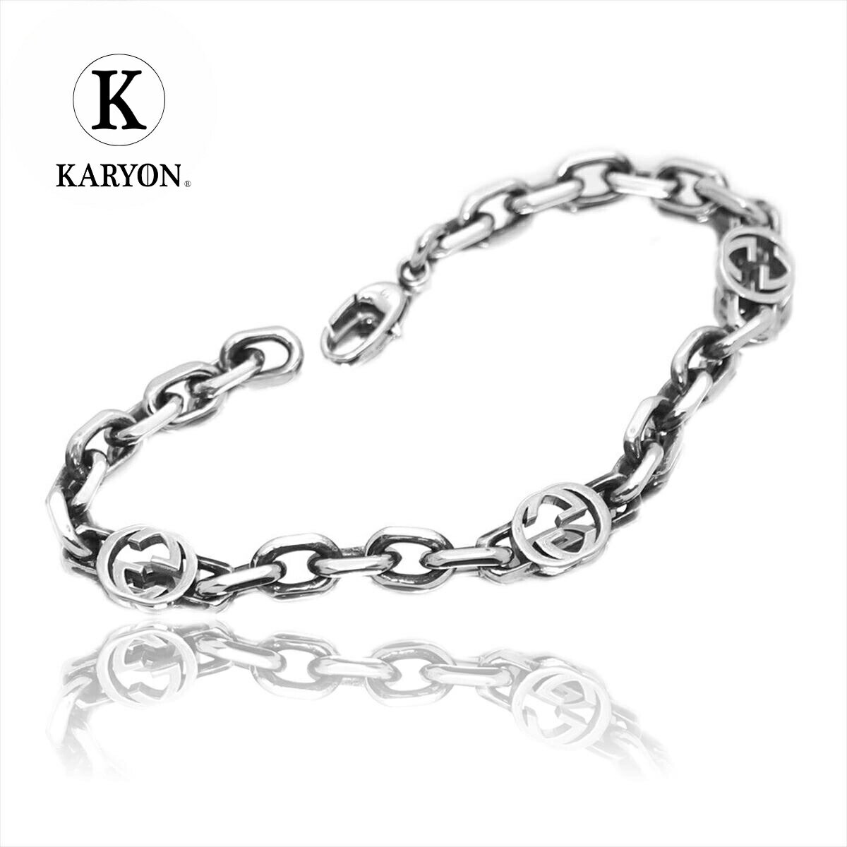 【ギフト品質】グッチ GUCCI ブレスレット インターロッキングG シルバー Ag925 ボリュームチェーン 620798 J8400 0811 メンズ 男性...