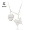 【ギフト品質】グッチ GUCCI ネックレス レディース トレードマーク バタフライ ハート タグ プレート ペンダント シルバー Ag925 女性 彼女 妻 ...