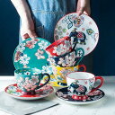 陶器 花柄 480ml アンソロポロジー ナタリーレテ ティタニア マグカップ 4点セット 手描き マグ コーヒー ティー カップ 春季セール プレゼント
