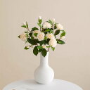 和モダン 結婚式 ベランダ 贈り物 インテリア 北欧 モダン ホワイト おしゃれ 花瓶付き 本物そっくり リアル 観葉植物 装飾花 造花セット 枯れない花 アー...