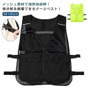 メッシュベスト 保冷剤 現場 保冷剤を装着できる!内ポケット付き 暑さ対策 夏用 保冷ベスト アイスベスト アウトドア 冷たい 涼しい 涼感 冷却ベス