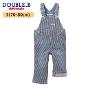 ミキハウス ダブルb オーバーオール S(70~80cm) ベビー服 出産祝い プレゼント 子ども服 正規品 赤ちゃん お出かけ 孫 まご オールシーズン 9ヶ月 12ヶ月 ギフトラッピング 子どもの日 まごの日 ハーフバースデイ(4)