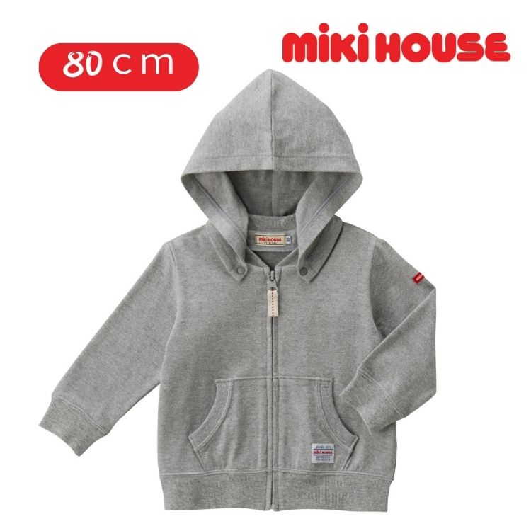 mikihouse アウトレット ソフト天竺 フード取り外し可 ベビー服 出産祝い プレゼント 子ども服 正規品 赤ちゃん お出かけ 孫 まご 春用 夏用 秋用 冬用 オールシーズン 男の子 女の子 6ヶ月 9ヶ月 12ヶ月 1歳