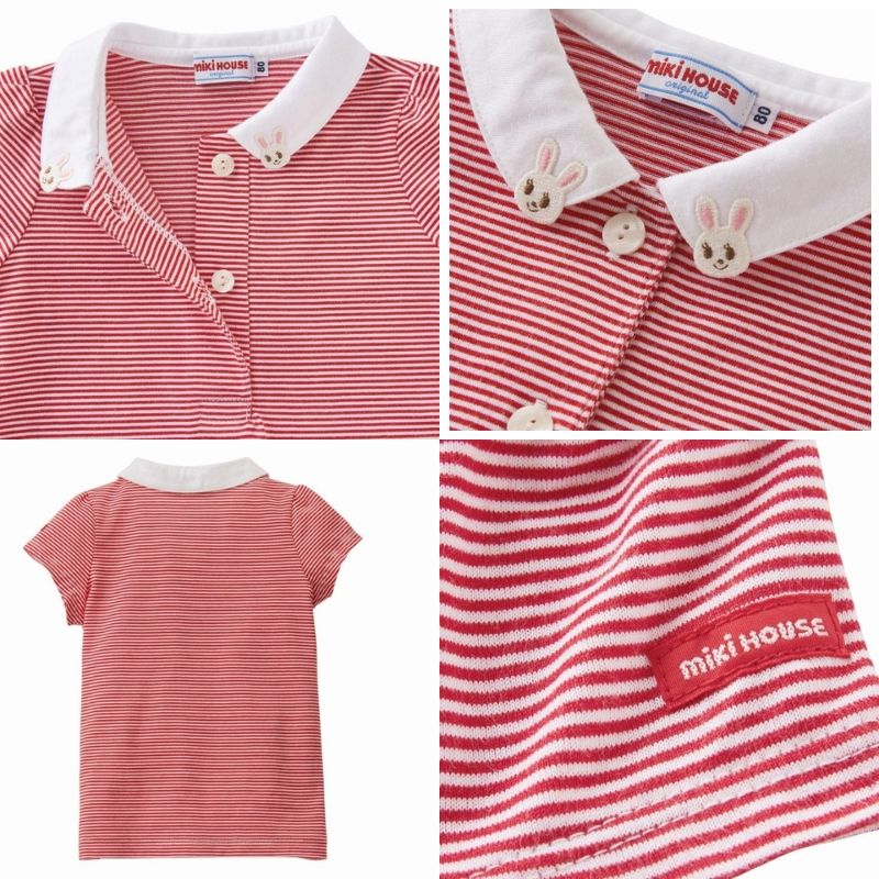 ミキハウス セール 半袖 ブラウス ベビー服 出産祝い プレゼント 子ども服 正規品 ...