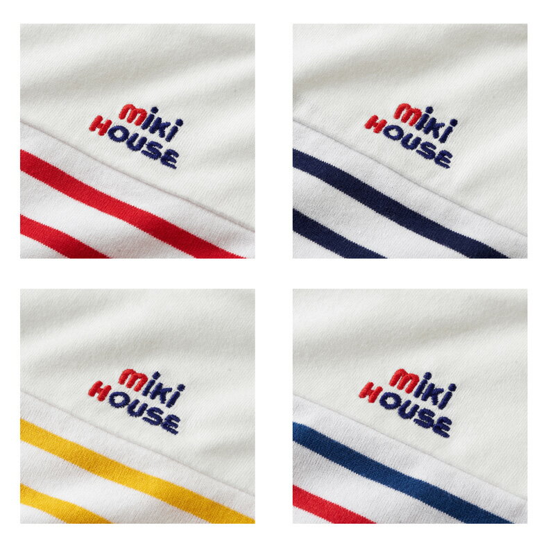 【再入荷】mikihouse アウトレット ロゴ 切替 ベビー服 ロゴ刺しゅう 子ども服 デイリーウェア 正規品 赤ちゃん 男の子 女の子 孫 まご ベビーファッション 出産準備 出産祝い プレゼント 半年 1歳 2歳 3歳 4歳 5歳 6歳 7歳 8歳 9歳 国内生産 子どもの日 こどもの日ギフト 2