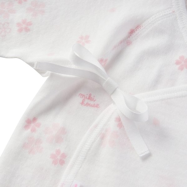 ミキハウス ミキハウスファースト 50cm 60cm ベビー肌着 ピュアベール ニットガーゼ さくら柄 短肌着 出産祝い プレゼント 正規品 赤ちゃん 孫 まご 春用 夏用 秋用 冬用 オールシーズン 女の子 新生児 ニューボーン バースディシャワー 出産準備 0ヶ月 3ヶ月 日本製 3