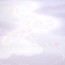 【長襦袢 正絹 仕立て付き】紫色 新品 販売 購入 反物 花流れ 雲取り 流水 花 未仕立てフォーマル 訪問着用 付下用 色留袖用 長地袢 着物 j-83 2