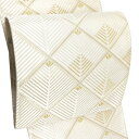≪15%OFF/サマーセール≫河合美術織物 袋帯 唐織 仕立て付き フォーマル 礼装用 帯 新品 販売 購入 西陣織 礼装 正絹 未仕立て 若松菱 白 シルバー 結婚式 絹 仕立て込み fo-937