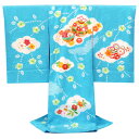 ≪15%OFF/サマーセール≫産着 女の子 販売 水色 お宮参り 正絹 着物 初着 のしめ 新品 購入 女 宮参り 雲取り 絞り 鈴 仕立て上がり 赤ちゃん 女...