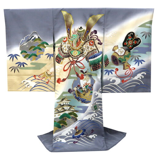 ≪15%OFFクーポンあり≫産着 男の子 グレー お宮参り 販売 新品 購入 京友禅 兜 城 雪輪 初着 のしめ 着物 祝い着 男児 男 正絹 赤ちゃん 仕立て上がり 絹 du-187 ≪15%OFFクーポンあり≫産着 男の子 グレー お宮参り 販売 新品 購入 京友禅 兜 城 雪輪 初着 のしめ 着物 祝い着 男児 男 正絹 赤ちゃん 仕立て上がり 絹 du-187